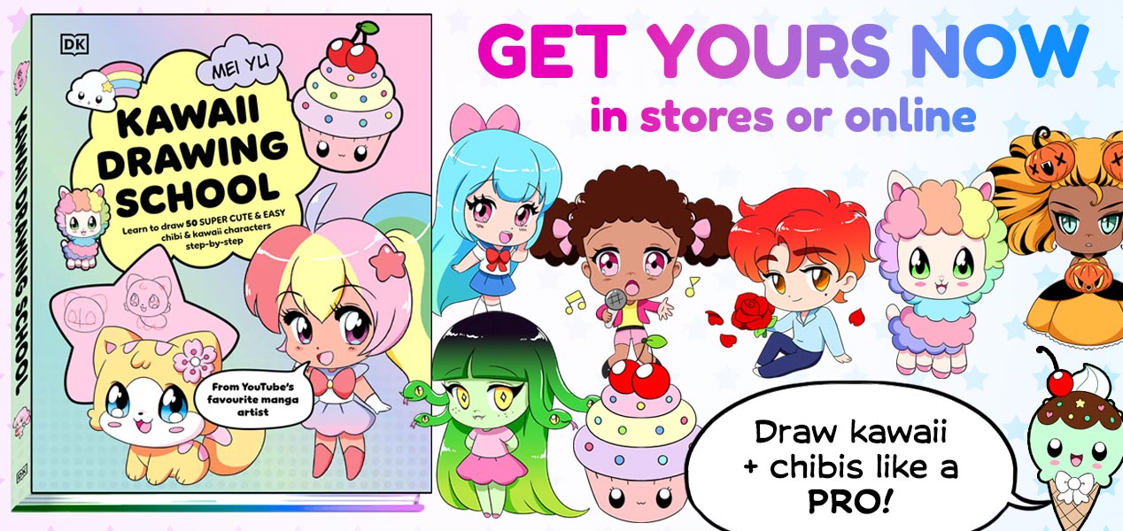 Mei's cutest how to draw kawaii book, Kawaii Drawing School