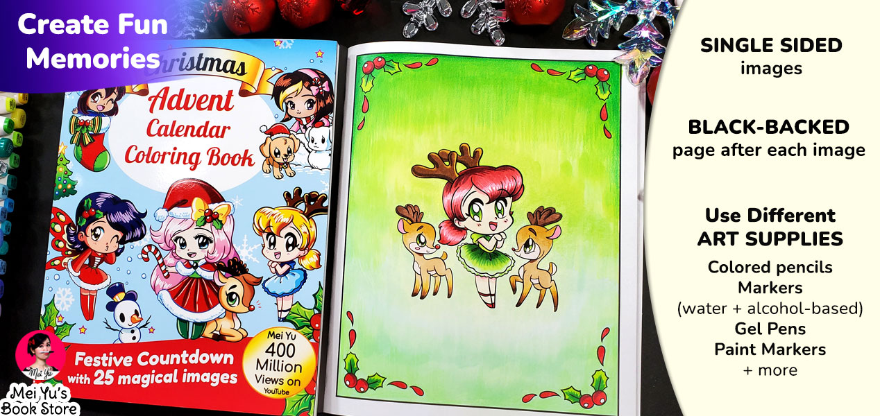 Feature image for Mei Yu's other coloring books.