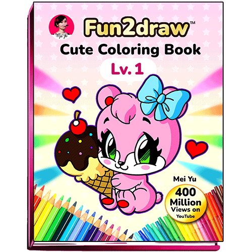 Cover of Fun2draw Cute Coloring Book: Lv. 1.