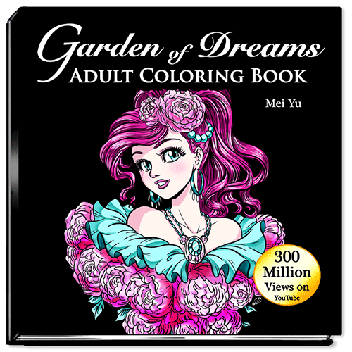 Cover of Garden of Dreams: Adult Coloring Book.