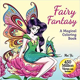 Cover of Fairy Fantasy Coloring Book by Mei Yu.