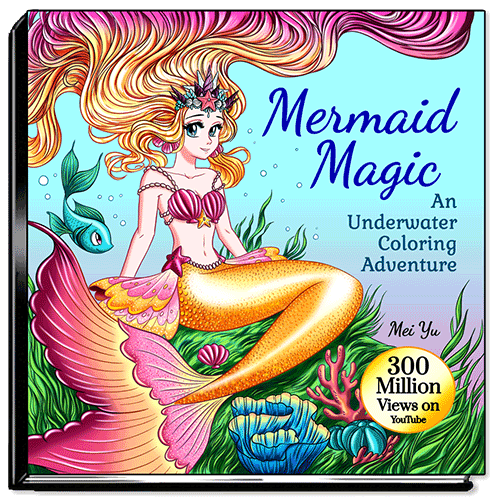 Cover of Mermaid Magic: An Underwater Coloring Adventure.