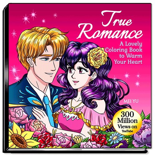 Cover of True Romance: A Lovely Coloring Book to Warm Your Heart.