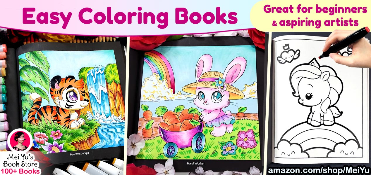 Mei's easy coloring books