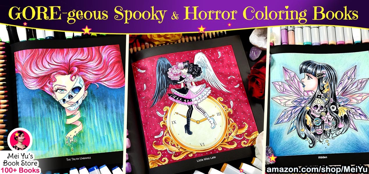 Mei's horror coloring books
