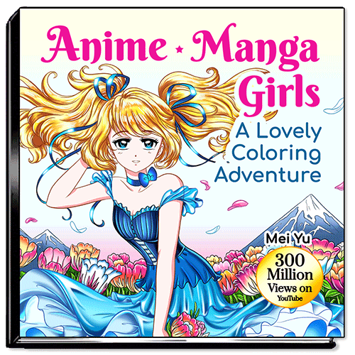 Cover of Anime Manga Girls: A Lovely Coloring Adventure.