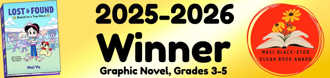 Banner for the Maryland Black-Eyed Susan Book Awards 2025-2026.