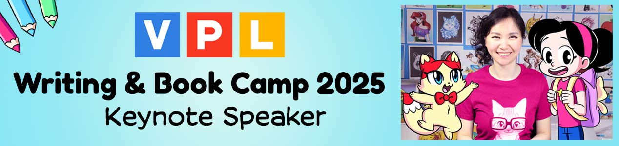 Banner for VPL's Writing and Book Camp 2025 keynote event.