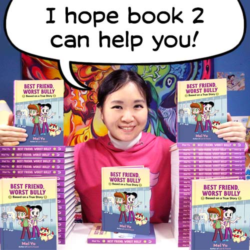 Photo of Mei Yu, author and illustrator of her graphic novel memoir Best Friend, Worst Bully.