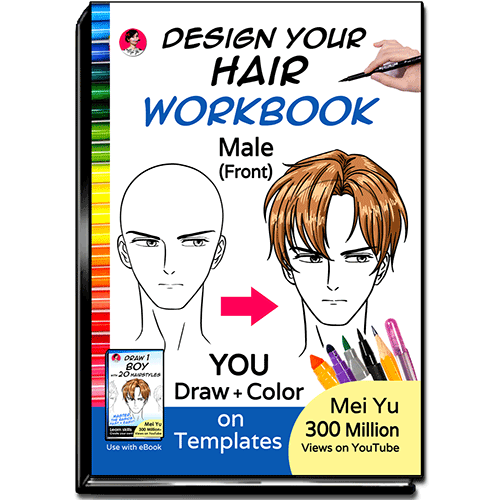 Cover of Design Your Hair WorkBook: Male (Front).