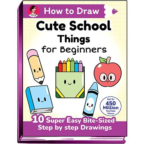 Cover of How to Draw Cute School Things for Beginners by Mei Yu.