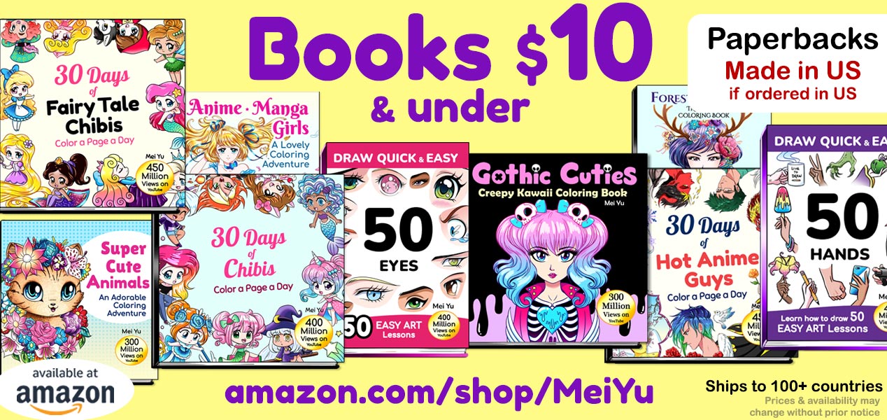 Mei's books $10 or under on Amazon