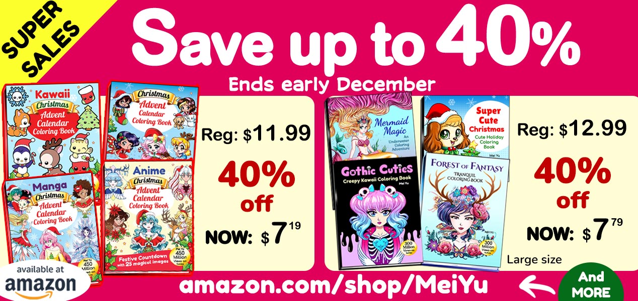 Some featured price reductions for Mei's Super Sales books on Amazon