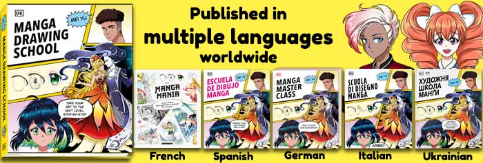 Mei Yu's Manga Drawing School how to draw book has been published in 6 languages worldwide.