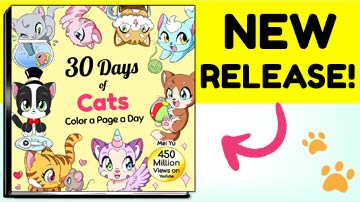 New release featuring 30 Days of Cats: Color a Page a Day by Mei Yu.