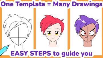 Use the same template to make many drawings!