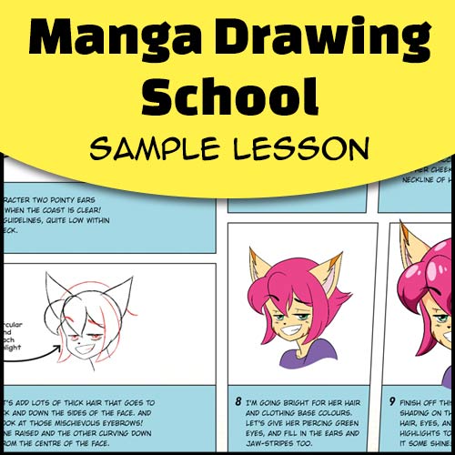 Thumbnail for sample drawing lesson from Manga Drawing School by Mei Yu.