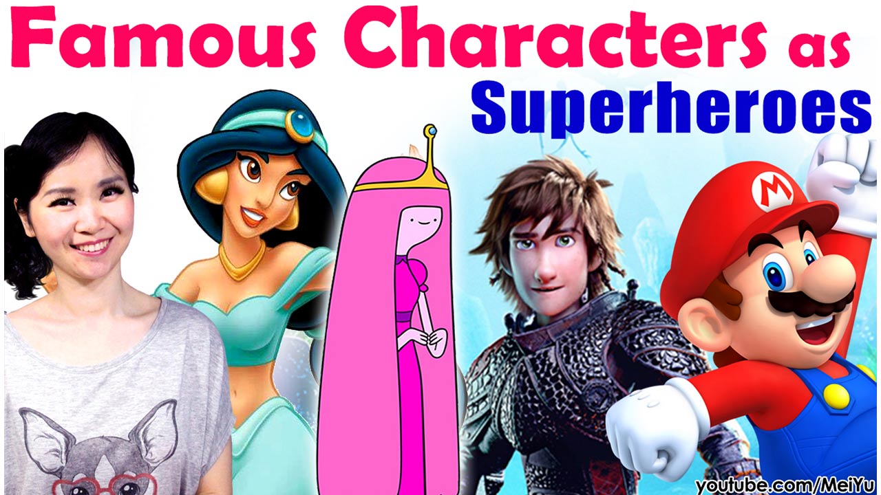 Mei Yu reimagines, draws, and colors famous characters from Aladdin, Adventure Time, How to Train Your 
								Dragon, and Mario as superheroes in this epic art challenge video.